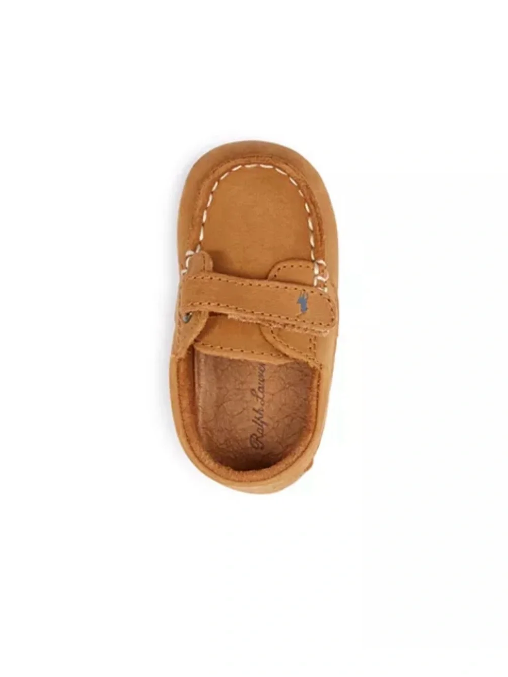 Ralph Lauren Little Boy Tan Suede Moccasin Shoes